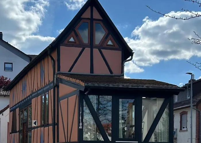 Gemütliches Scheunenfachwerkhaus nahe Frankfurt mit Glasfaser und Klima